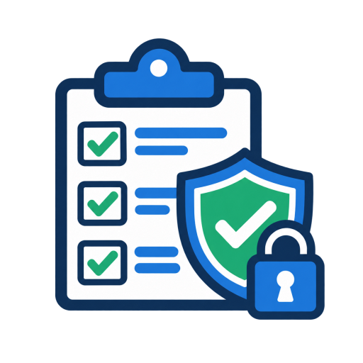 CMMC Compliance Icon - Cybersecurity Padlock